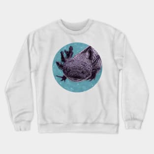 Purple axolotl Crewneck Sweatshirt